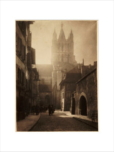 A cathedral in bright sunlight, about 1900
