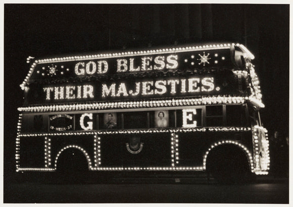 Illuminated bus, 1937.