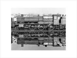 Nunhold Grange locomotive, Devon, 29 October 1961.