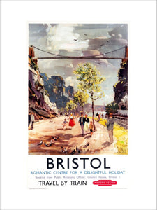 'Bristol - Romantic Centre for a Delightful Holiday', BR poster, c 1950s.