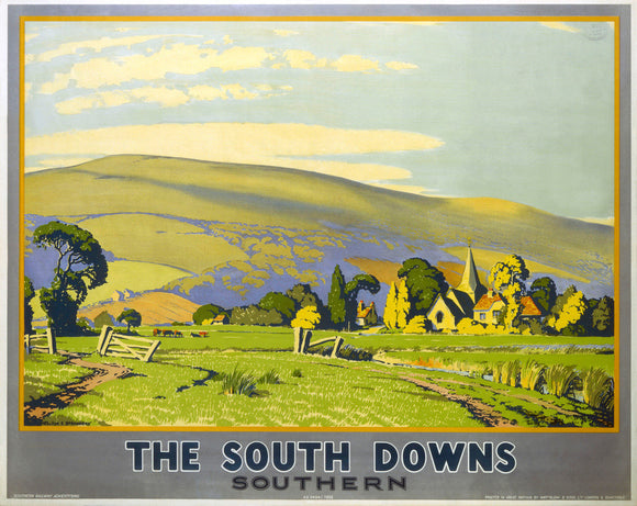 'The South Downs', SR poster, 1946.