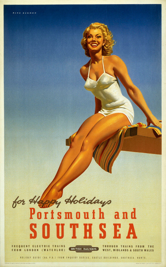 'Portsmouth and Southsea', BR poster, 1950s.
