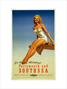 'Portsmouth and Southsea', BR poster, 1950s.