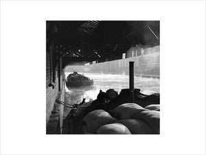 Barges awaiting discharge at Wigan Wharf, Wigan, 1949.
