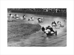 Motorcycle race, Oulton Park, Cheshire, August 1966.