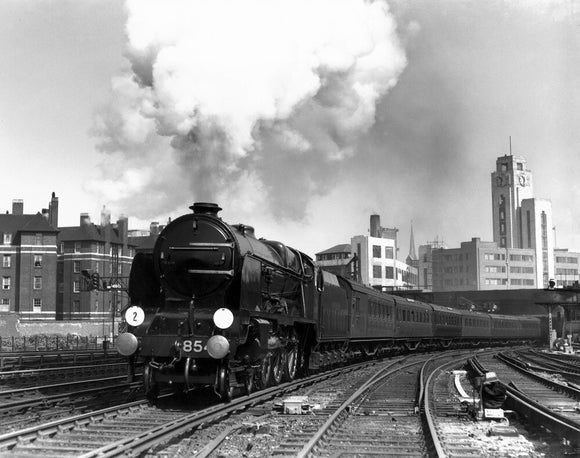 'Howard of Effingham' leaving London Victoria station, c 1939.