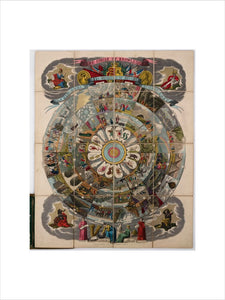 Print. The Circle of Knowledge: A new game of the Wonders of Nature, Science, and Art. / Pubd by J. Passmore, 18 Fleet Lane, Farringdon St, London. - nd. [1845-1850].