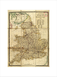 Cruhley's Railway Map of England and Wales 1840