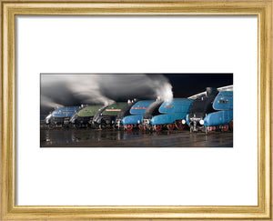 A-4 Class locomotives at the Great Gathering Great Goodbye in the National Railway Museum Shildon, 2014.