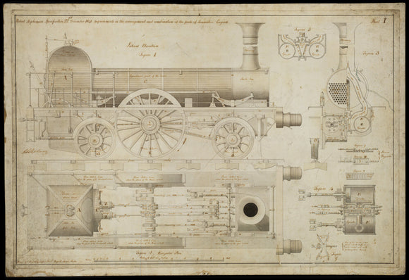 Improvements in the arrangement...of the parts of locomotive engines, 1841