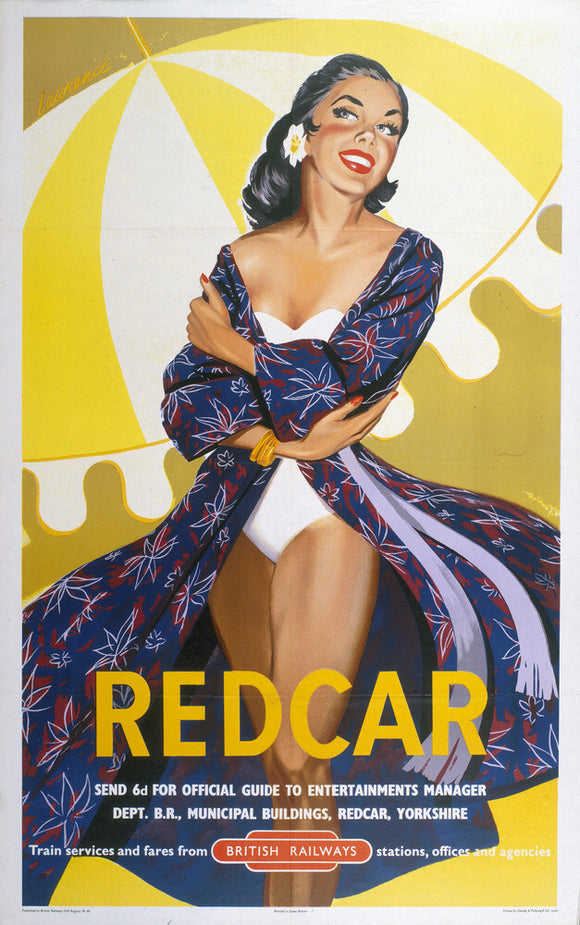 ‘Redcar’, BR poster, 1960.