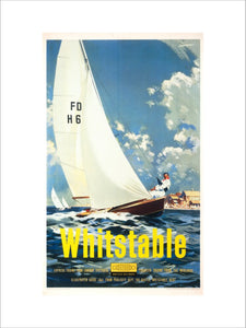 'Whitstable', BR (SR) poster, 1959.