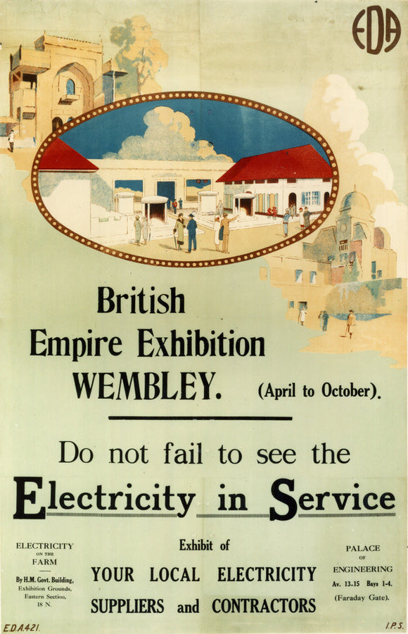 'Electricity in Service' stand at the British Empire Exhibition,Wembley, 1924.