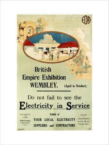 'Electricity in Service' stand at the British Empire Exhibition,Wembley, 1924.