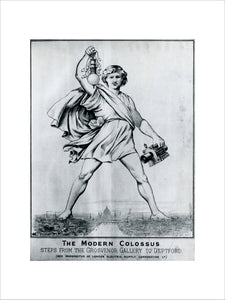 Reproduction print of a cartoon in 'Electrical Plant', May, 1889