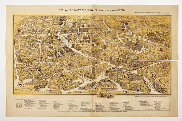 Textile map of Manchester