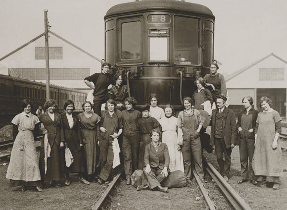 Carriage cleaners, about 1916