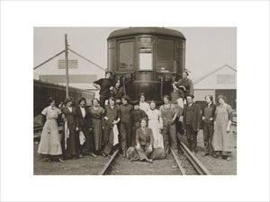 Carriage cleaners, about 1916