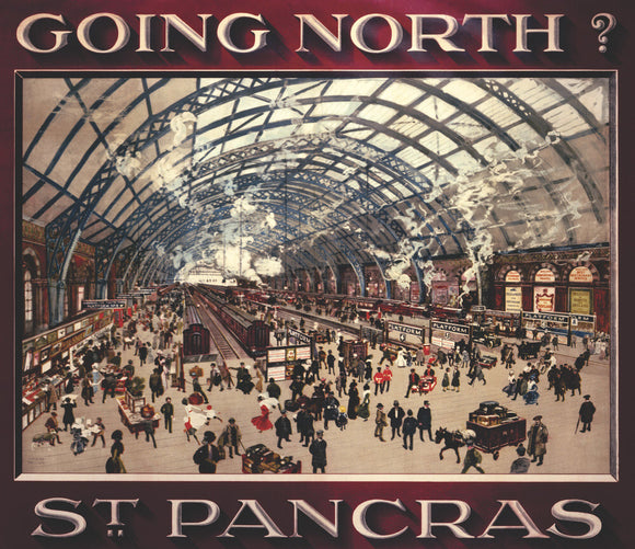 'Going North St Pancras', MR poster, 1910.