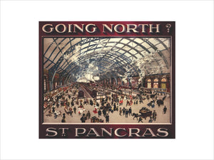 'Going North St Pancras', MR poster, 1910.