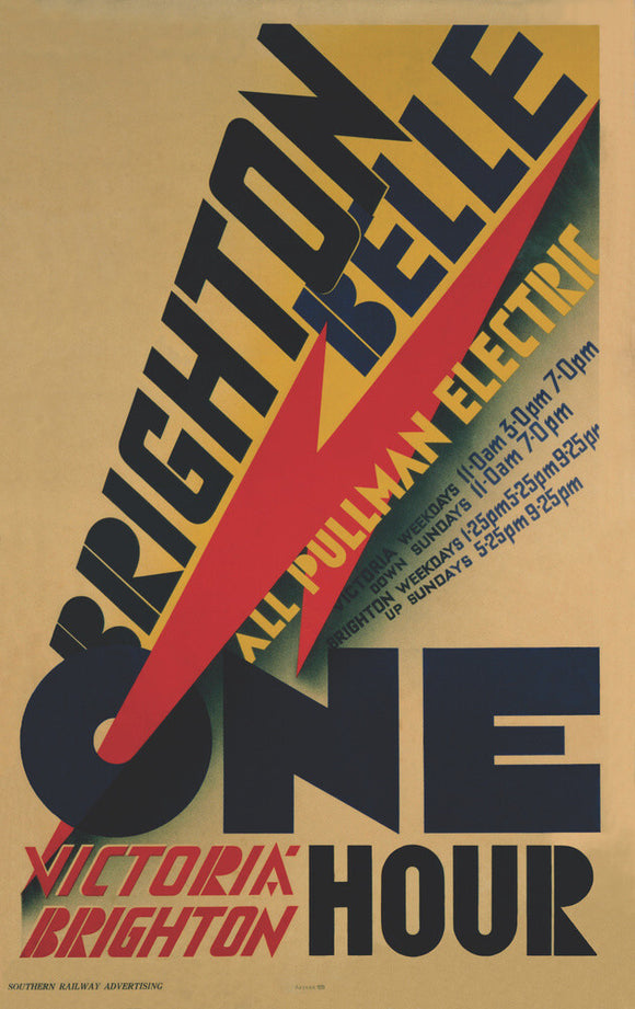 'Brighton Belle', SR poster, 1934.