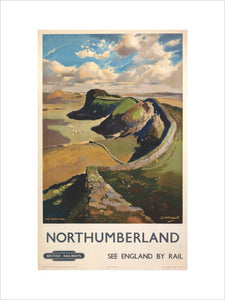 'Northumberland - See England by Rail', c 1955.