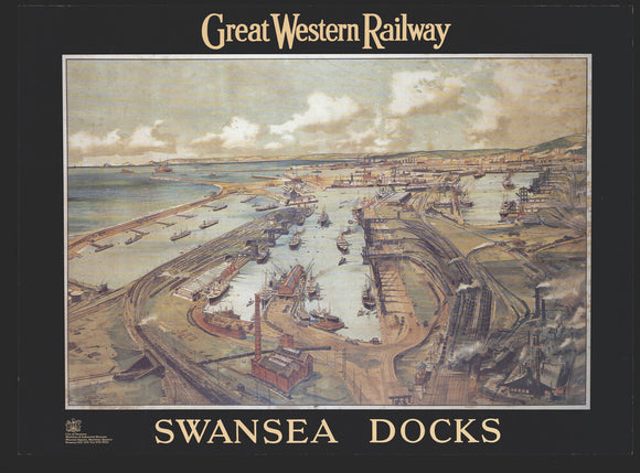 Great Western Railway, reproduction, Swansea Docks.