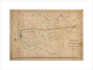 A Plan and Section of an intended Railway or Tram-Road from Liverpool to Manchester, in the County Palatine of