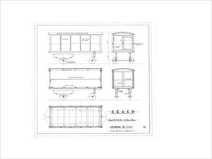 Platform hearse, South Eastern and Chatham Railway