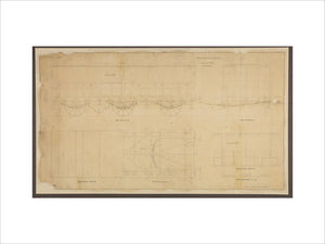 Drawing, Great Western Railway broad gauge 6-wheeled second class passenger carriage, May 1839. 1210mm x 675mm