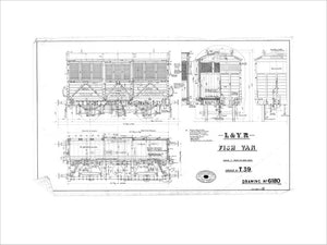 General arrangement of fish van, order T39, Lancashire and Yorkshire Railway