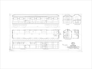 Drawing for three newspaper vans for Messers W. H. Smith & Sons, London and North Western Railway Wolverton works