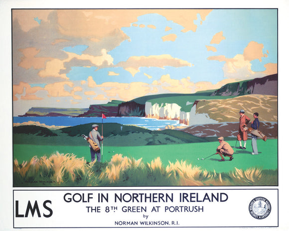 'Golf in Northern Ireland', LMS poster, c 1925.