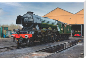 LNER 4-6-2 No. 60103 'Flying Scotsman' locomotive heading into overhaul.