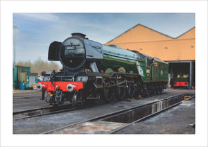 LNER 4-6-2 No. 60103 'Flying Scotsman' locomotive heading into overhaul.