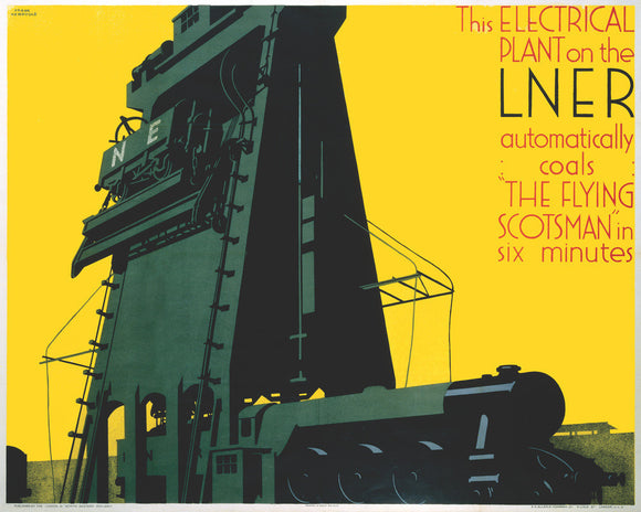 Refuelling the 'Flying Scotsman', LNER poster, 1932.