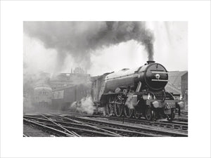 Flying Scotsman leaves Kings Cross, May 1968