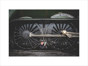 LNER 4-6-2 No. 60103 'Flying Scotsman' locomotive heading into overhaul.