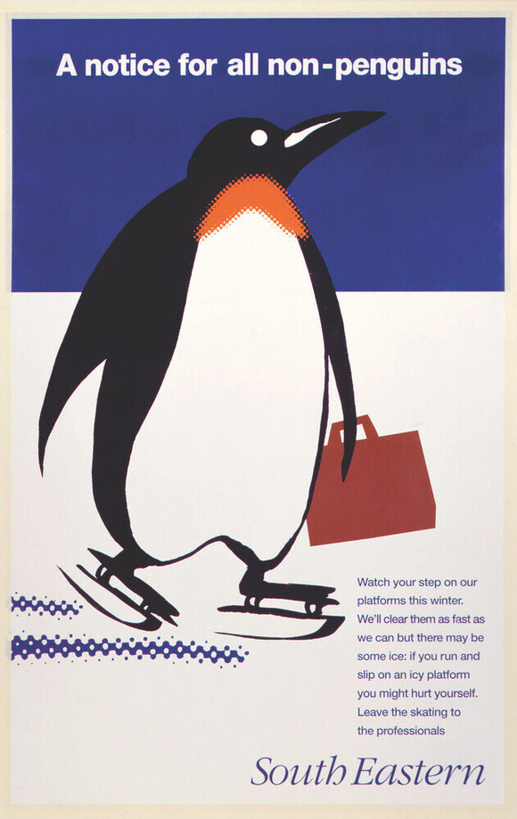 'A notice for all non-penguins', BR poster, 1995