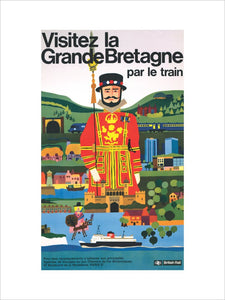 'Visitez la Grande Bretagne par le Train', BR poster, 1966