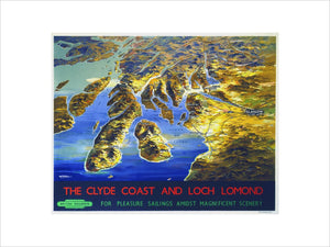 'The Clyde Coast and Loch Lomond', BR poster, 1955.