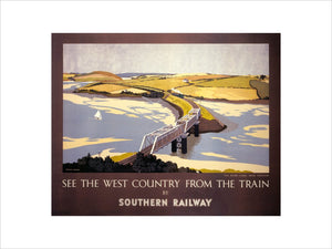 See the West Country from the Train', SR poster, 1947.