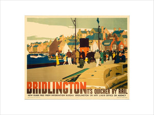 'Bridlington: It's Quicker by Rail', LNER poster, 1935.
