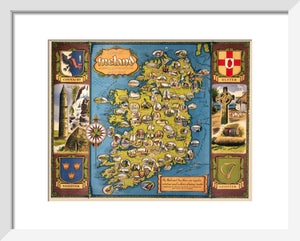 Map of Ireland, BR poster, c 1950s.