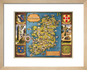 Map of Ireland, BR poster, c 1950s.