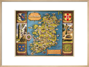 Map of Ireland, BR poster, c 1950s.
