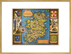 Map of Ireland, BR poster, c 1950s.