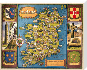 Map of Ireland, BR poster, c 1950s.