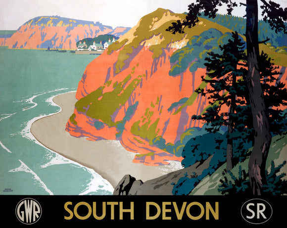 'South Devon', GWR/SR poster, 1945.