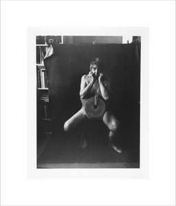 Photograph entitled 'Self Portrait with Mill Stone'